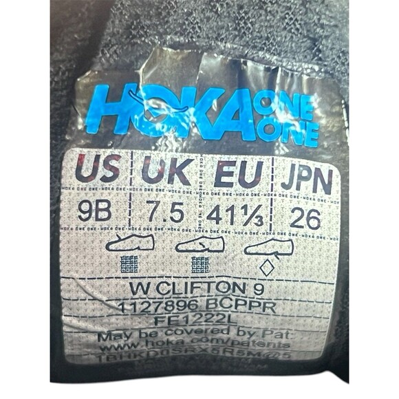 Hoka Clifton 9 Black/Orange Running Sneakers Women's Shoe Size 9B, 1127896 BCPPR - Picture 10 of 10